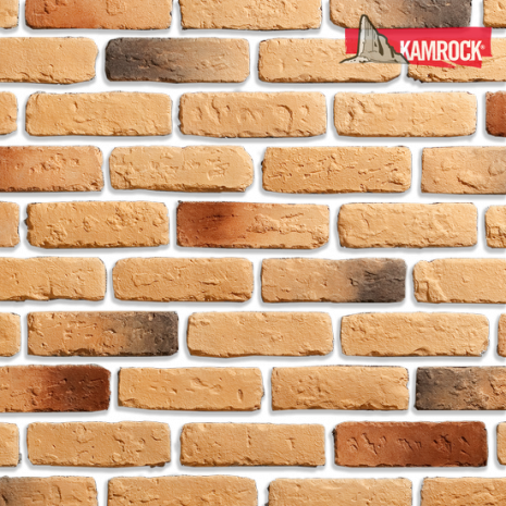 Искусственный камень угловой Kamrock Античный кирпич 33182 желтый рис 1