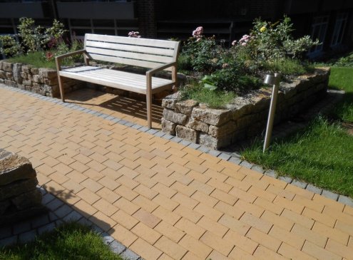 Брусчатка клинкерная Vandersanden Oberlausitz Premium Pisa ocher-gray-brown multi-coloured полный прокрас 200х100х45 мм рис 2