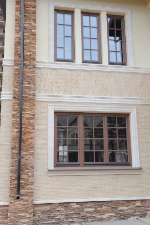 Декоративное изделие из бетона Eco Stone (Эко Стоун) цвет: 11, размер: 500х254х42мм, Карниз К-05 левый рис 2