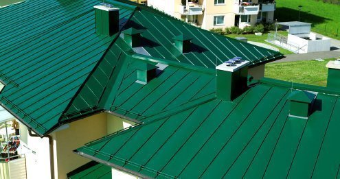 Фальцевая кровля штрипс Prefa Рулонный алюминий moosgruen P.10 prefa P10 500 мм штуко рис 2