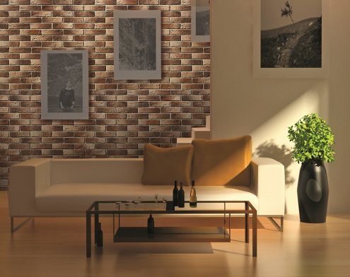 Искусственный камень угловой White Hills Дерри Брик 388-45 коричневый рис 2