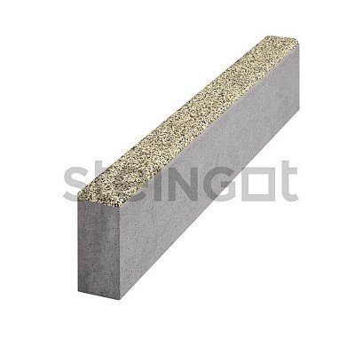 Бордюрный камень Steingot Премиум Садовый terra antica частичный прокрас 1000х80х200 мм рис 1