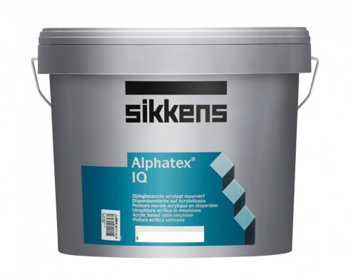 Краска Sikkens Alphatex IQ полуматовая W05 5л рис 1