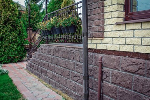 Искусственный камень плоский Leonardo Stone Бретань 709 коричневый рис 2