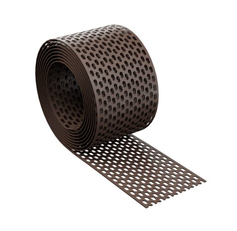 Карнизная сетка Eurovent Eaves Grate PP коричневый RAL8019 80 мм L = 5000 мм рис 1