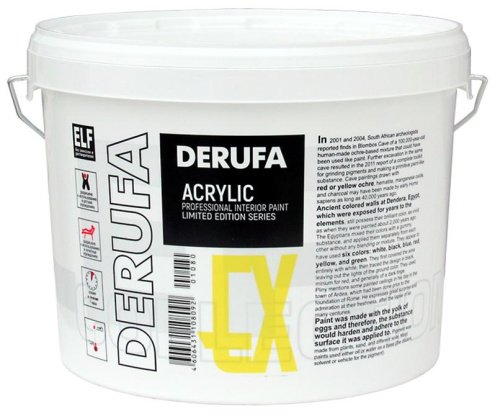 Краска для стен и потолков Derufa Expo 2,7 л рис 1