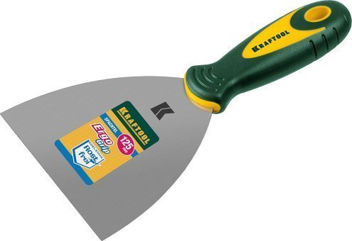 Шпательная лопатка KRAFTOOL с 2-компонентной ручкой, нержавеющее полотно, 125мм арт.10035-125 рис 2