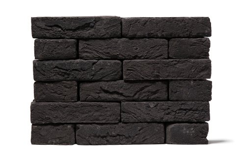 Кирпич ручной формовки Klinkers Steenfabriek Diamant zwart М150 WF 210х100х50 мм под старину черный КМ019 рис 1