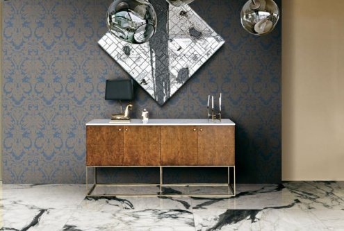 Керамогранит Rex Ceramiche Les Bijoux de Rex Calacatta Altissimo Glossy глазурованная 2400х1200х6мм рядовая плитка 765721 рис 2