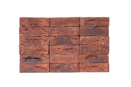 Кирпич ручной формовки Engels Baksteen Handform Limburgs Oranje Bont М175 DF 210х100х65 мм под старину красный рис 1