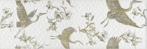 Керамическая плитка Kerama Marazzi Гарса цвет: белый, поверхность: Матовая размер: 750x250x9мм, декор HGD/A457/12161R рис 1