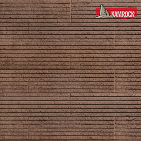 Искусственный камень плоский Kamrock Каменный город 13170 коричневый рис 1