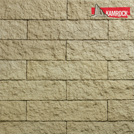 Искусственный камень плоский Kamrock Карельское плато 03960 бежевый рис 1