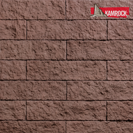 Искусственный камень плоский Kamrock Карельское плато 03970 коричневый рис 1