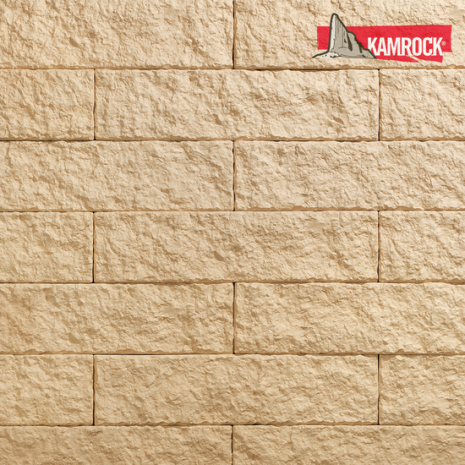 Искусственный камень плоский Kamrock Карельское плато 03980 бежевый рис 1