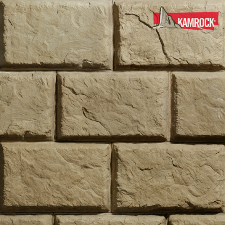 Искусственный камень плоский Kamrock Русская усадьба 03660 зеленый рис 1