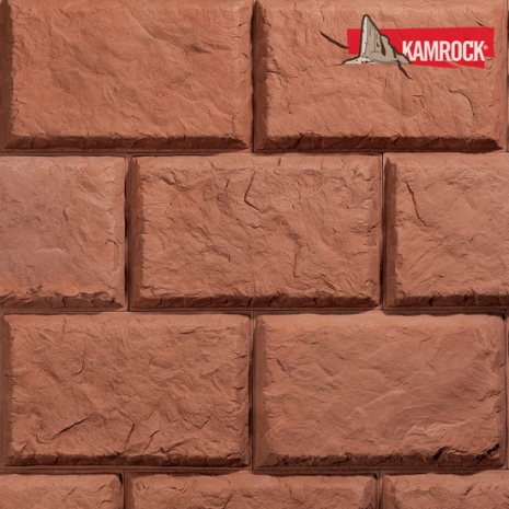 Искусственный камень плоский Kamrock Русская усадьба 03690 красный рис 1