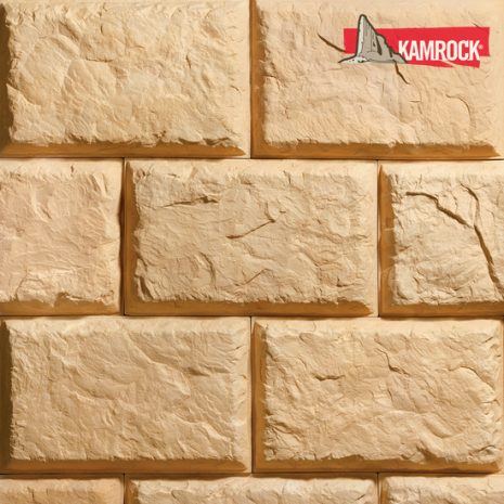 Искусственный камень плоский Kamrock Русская усадьба 03750 желтый рис 1