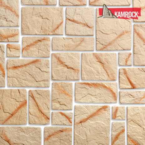 Искусственный камень угловой Kamrock Сказочный город 02752 бежевый рис 1