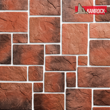Искусственный камень угловой Kamrock Сказочный город 02692 красный рис 1