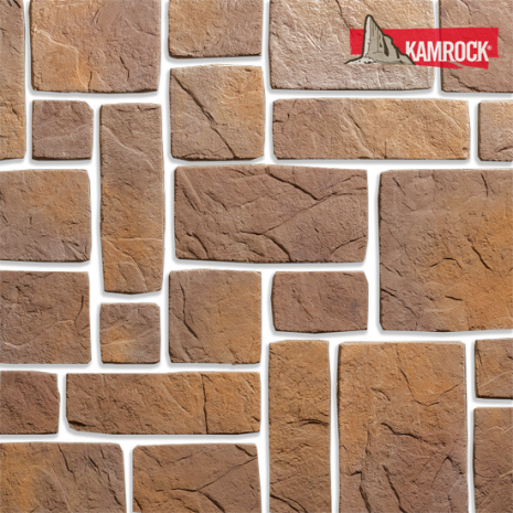 Искусственный камень угловой Kamrock Сказочный город 02782 коричневый рис 1