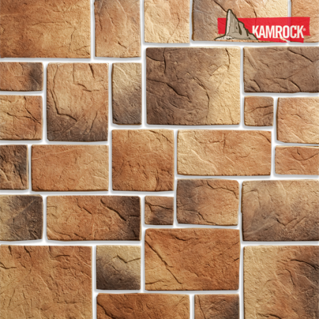 Искусственный камень угловой Kamrock Сказочный город 02772 бежевый рис 1