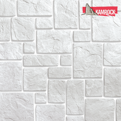 Искусственный камень угловой Kamrock Сказочный город 02622 белый рис 1