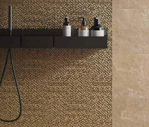 Керамогранит Italon MATERIA Gold naturale 300х300х8мм мозаика 600080000353 рис 2