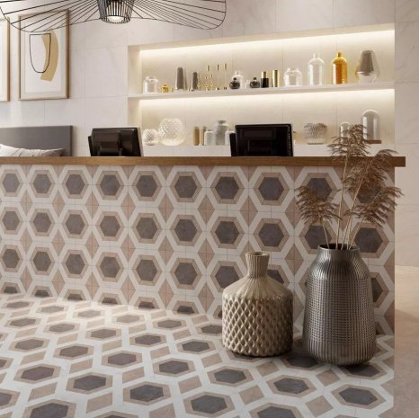 Керамогранит Kerama Marazzi Гран Пале бежевый матовая 251х251х9,5мм декор ID101 рис 2