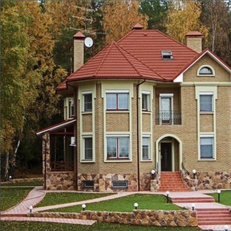 Композитная черепица гонт Metrotile MetroBond коралловый с посыпкой 1330х410 мм рис 3