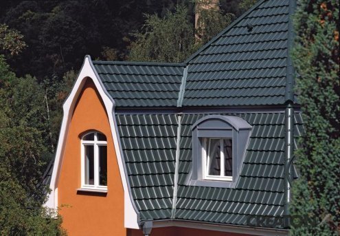 Керамическая черепица рядовая Creaton Optima nuance schieferton  ангоб 441х262 мм рис 4