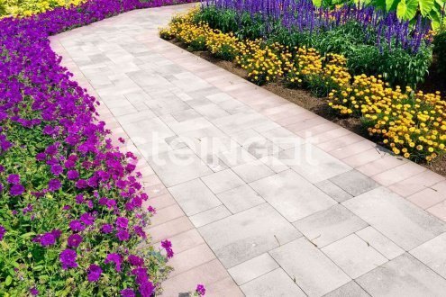 Тротуарная плитка Steingot Премиум Бавария травертин частичный прокрас 280/210/140х210/140/70х60 мм рис 3