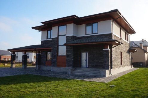 Искусственный камень плоский White Hills Реген Брик 693-80 серый рис 3
