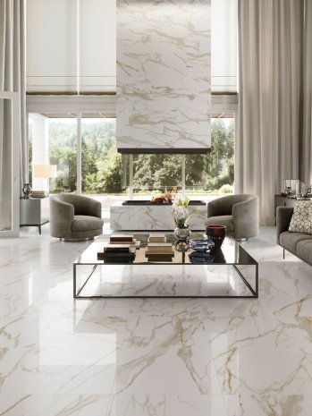 Керамогранит Italon CHARME EVO FLOOR PROJECT Calacatta naturale/rettificato 600х600х10мм рядовая плитка 610010000779 рис 3