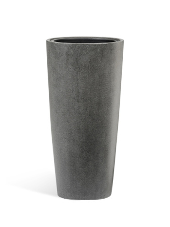 Кашпо TREEZ Effectory Beton высокий конус 300x610 мм тёмно-серый бетон 41.3319-02-020-GR-61 рис 1
