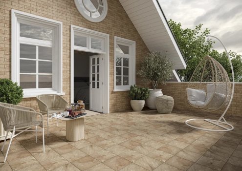 Клинкерная плитка Paradyz Matone G1 ochra 245х66х7,4 мм плоский элемент рис 2