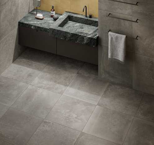 Керамогранит Italon Terraviva Floor Project Dark Ret naturale/rettificato 600х600х9мм рядовая плитка 610010001936 рис 3