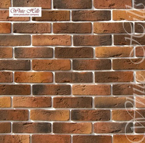 Искусственный камень угловой White Hills Лондон Брик 303-75 красный рис 1