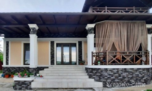 Искусственный камень плоский Leonardo Stone Орли 465 коричневый рис 3