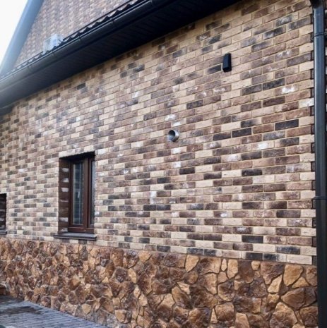 Искусственный камень плоский Leonardo Stone Лион 402 коричневый рис 3
