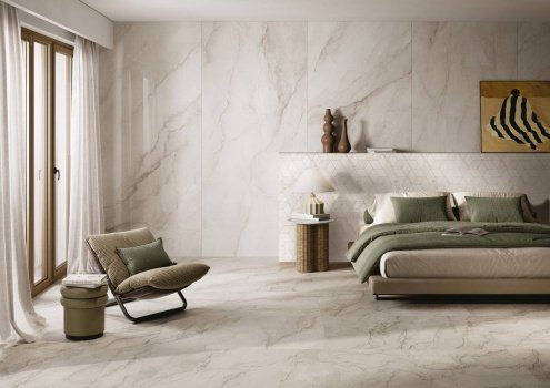 Керамогранит Ava Ceramica Bolgheri Stone White lappato 2800х1200х6 мм рядовая плитка 196041 рис 2