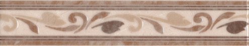 Керамическая плитка Kerama Marazzi Вилла Флоридиана бежевый глянцевая 300х57х6,9мм бордюр HGD/A04/8245 рис 1