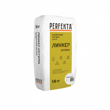 Кладочный раствор Perfekta Линкер Оптима, цвет: супер-белый (мешок 50кг) рис 1