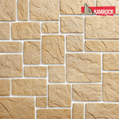 Искусственный камень угловой Kamrock Сказочный город 02652 бежевый рис 1