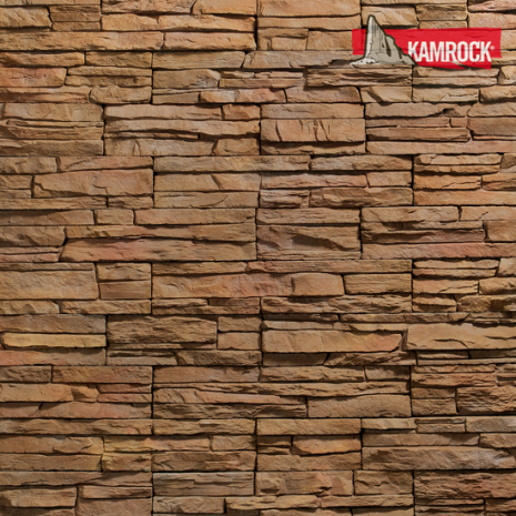 Искусственный камень плоский Kamrock Скалистая гора 52090 коричневый рис 1