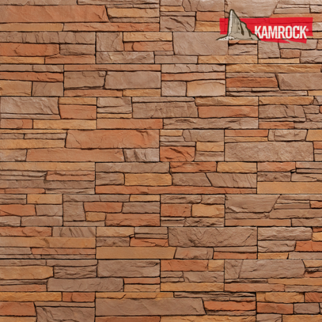 Искусственный камень плоский Kamrock Скалистый грот 52970 коричневый рис 1