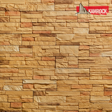 Искусственный камень угловой Kamrock Скалистый грот 52782 желтый рис 1