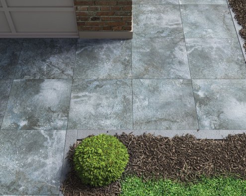 Керамогранит Paradyz Burlington Blue структурированная 1200х600х20мм рядовая плитка - рис 3