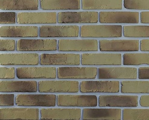 Искусственный камень плоский Eco Stone Старый город 15-05 желтый рис 1