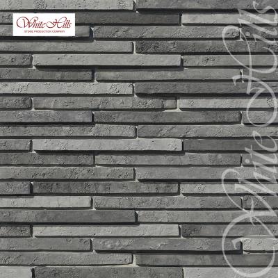 Искусственный камень угловой White Hills Бран Брик 3D 698-88 серый рис 1